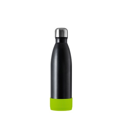 Thermotrinkflasche RETUMBLER-NIZZA, schwarz, Sleeve hellgrün