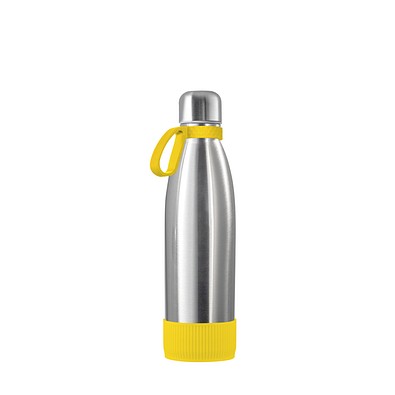 Thermotrinkflasche RETUMBLER-NIZZA, silber/gelb/gelb