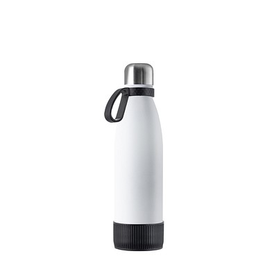 Thermotrinkflasche RETUMBLER-NIZZA, weiß/schwarz/schwarz
