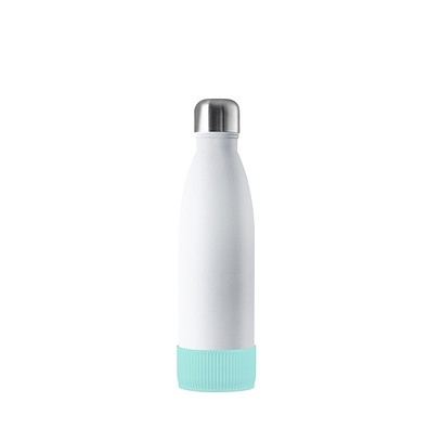 Thermotrinkflasche RETUMBLER-NIZZA, weiß, Sleeve mint