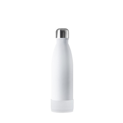 Thermotrinkflasche RETUMBLER-NIZZA, weiß, Sleeve weiß