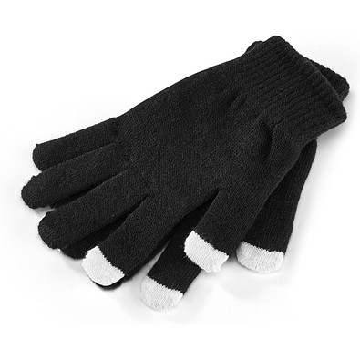 THOM. Handschuhe mit Touchfunktion, Schwarz