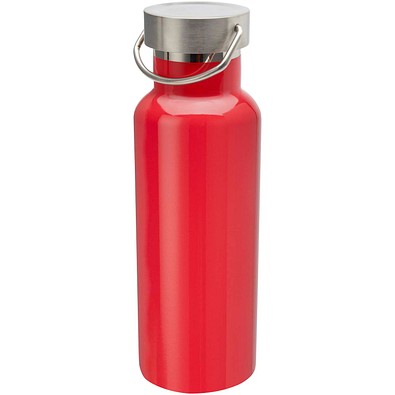 Thor 500 ml RCS-zertifizierte Trinkflasche aus Edelstahl, rot