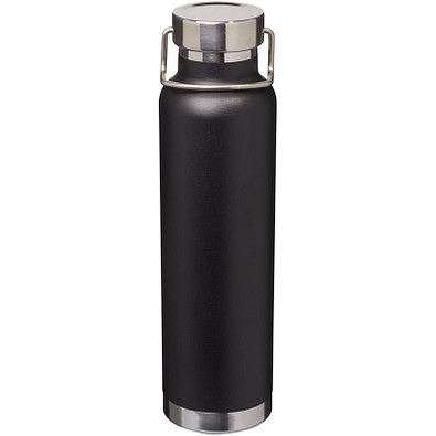 Kupfer-Isolierflasche Thor, 650 ml, schwarz
