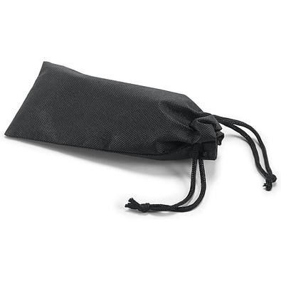 TOBOL. Brillenetui aus Vliesstoff (80 g/m²), Schwarz