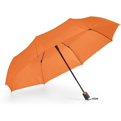 TOMAS. Taschenschirm aus 190T Pongé mit automatischer Öffnung, Orange