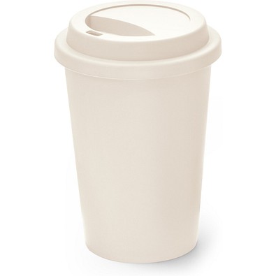 TONALI 450. Mehrwegbecher aus PP 450 ml, Pastellweiß