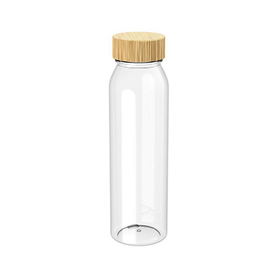 Trinkflasche Active Natural, 650 ml, transparent/natur