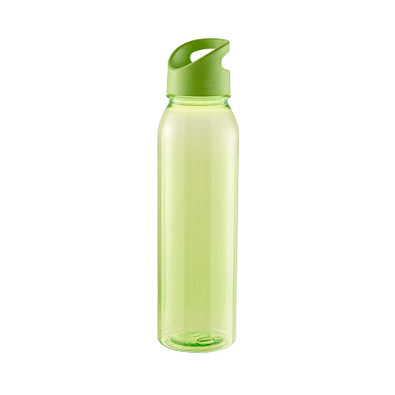 Trinkflasche Active Wave, 650 ml , RENEW, transparent-lime/lime