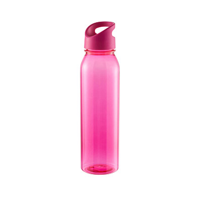 Trinkflasche Active Wave, 650 ml , RENEW, transparent-pink/pink
