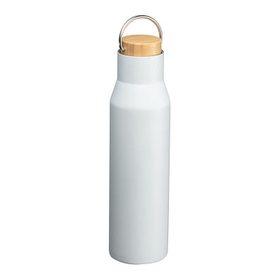 Trinkflasche aus recyceltem Edelstahl , weiss