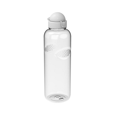 Trinkflasche Carve Junior, 1 l, transparent/weiss