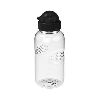 Trinkflasche Carve Junior, 500 ml, RENEW, transparent/schwarz