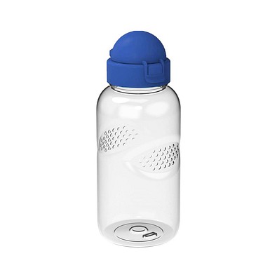 Trinkflasche Carve Junior, 500 ml, RENEW, transparent/standard-blau PP