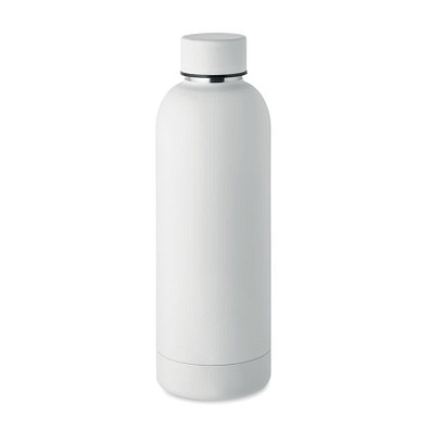 Trinkflasche Edelstahl 500 ml ATHENA, Weiß