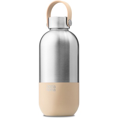 Trinkflasche Edelstahl, Beige 750ml, Beige