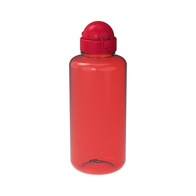 Trinkflasche Junior, 1,0 l, transparent-rot/standard-rot