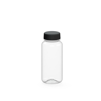 Trinkflasche Refresh, 400 ml, RENEW, transparent/schwarz