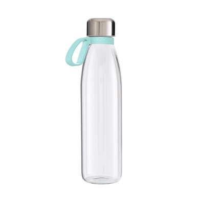 Trinkflasche RETUMBLER-myTOULON GLASS, transparent, Ringmint