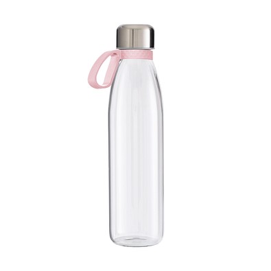 Trinkflasche RETUMBLER-myTOULON GLASS, transparent, Ringrosa