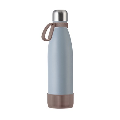 Trinkflasche RETUMBLER-myTOULON, grau/braun/braun