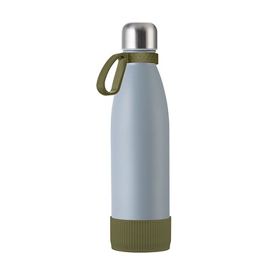 Trinkflasche RETUMBLER-myTOULON, grau/dunkelgrün/dunkelgrün