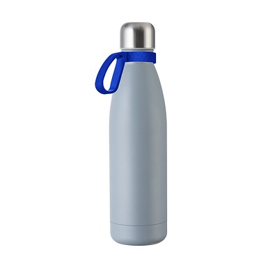 Trinkflasche RETUMBLER-myTOULON, grau, Ring blau