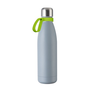 Trinkflasche RETUMBLER-myTOULON, grau, Ring hellgrün