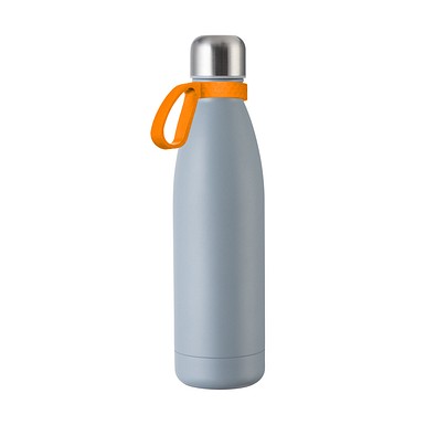 Trinkflasche RETUMBLER-myTOULON, grau, Ring orange