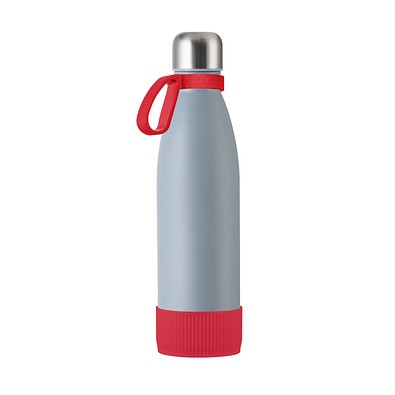 Trinkflasche RETUMBLER-myTOULON, grau/rot/rot