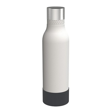Trinkflasche RETUMBLER-myTOULON II 820, weiß, Sleeve anthrazit