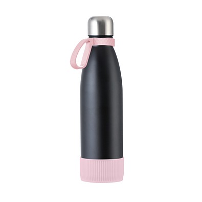 Trinkflasche RETUMBLER-myTOULON, schwarz/rosa/rosa
