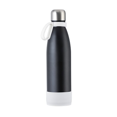 Trinkflasche RETUMBLER-myTOULON, schwarz/weiß/weiß