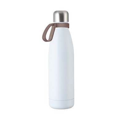 Trinkflasche RETUMBLER-myTOULON, weiß, Ring braun