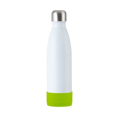 Trinkflasche RETUMBLER-myTOULON, weiß, Sleeve hellgrün