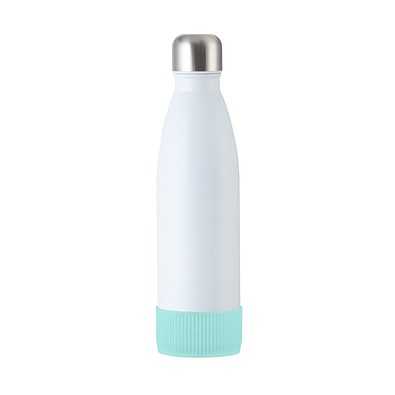 Trinkflasche RETUMBLER-myTOULON, weiß, Sleeve mint
