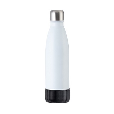 Trinkflasche RETUMBLER-myTOULON, weiß, Sleeve schwarz