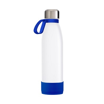 Trinkflasche RETUMBLER-TOULON GLASS, weiß/blau/blau