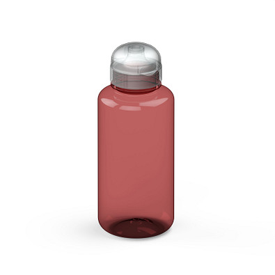 Trinkflasche Sports colour 0,7 l, transparent-rot