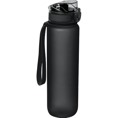Tritan-Trinkflasche, 1 l, schwarz