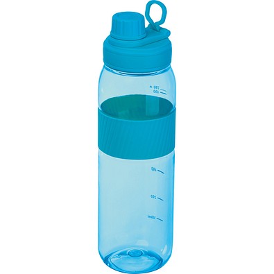 Tritan Trinkflasche mit Silikongriff LUCREZIA, hellblau