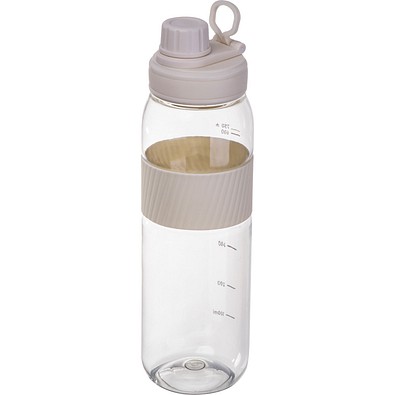 Tritan Trinkflasche mit Silikongriff LUCREZIA, weiß