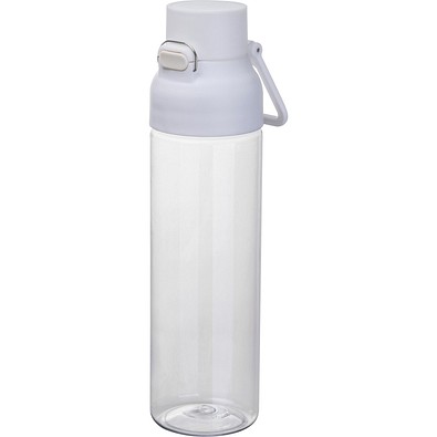 Tritan Trinkflasche transparent, 750ml MAX, weiß
