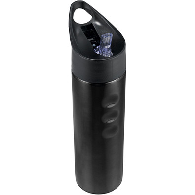 Trixie Edelstahl Sportflasche, 750 ml, schwarz