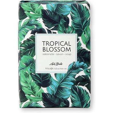 TROPICAL BLOSSOM. Mit Olivenöl angereicherte Seifen (160 g), Dunkelgrün