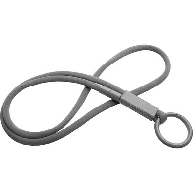Tubyard Lanyard mit Band aus recyceltem Kunststoff, grau