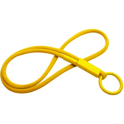 Tubyard Lanyard mit Band aus recyceltem Kunststoff, sonnenorange