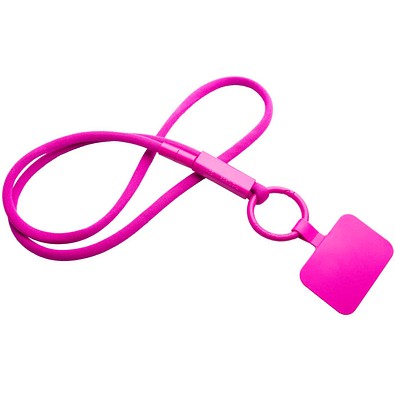 Tubyard Lanyard mit Telefonhalterung und Band aus recyceltem Kunststoff, rosa