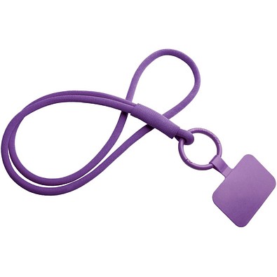 Tubyard Lanyard mit Telefonhalterung und elastischem Band, lila