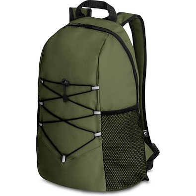 TURIM. Rucksack aus 600D recyceltes Polyester, Dunkelgrün